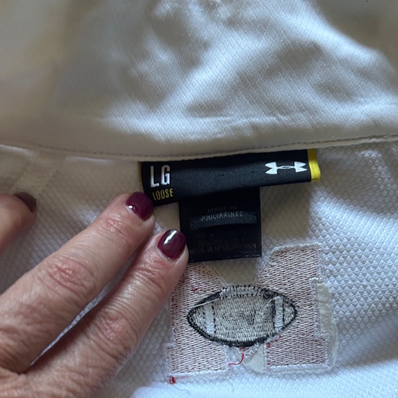 Under Armour White Jacket with Blue Details - Picture 5 of 5